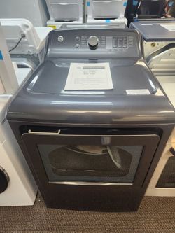 7.4 cu. ft. vented Front Load Gas Dryer in Diamond Gray with Sensor Dry
