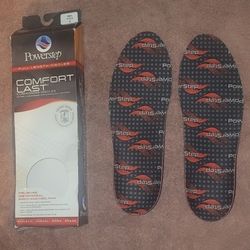 Powerstep Protech Control - Full Length Insoles - Extra Heel Support Sz 11-12.5