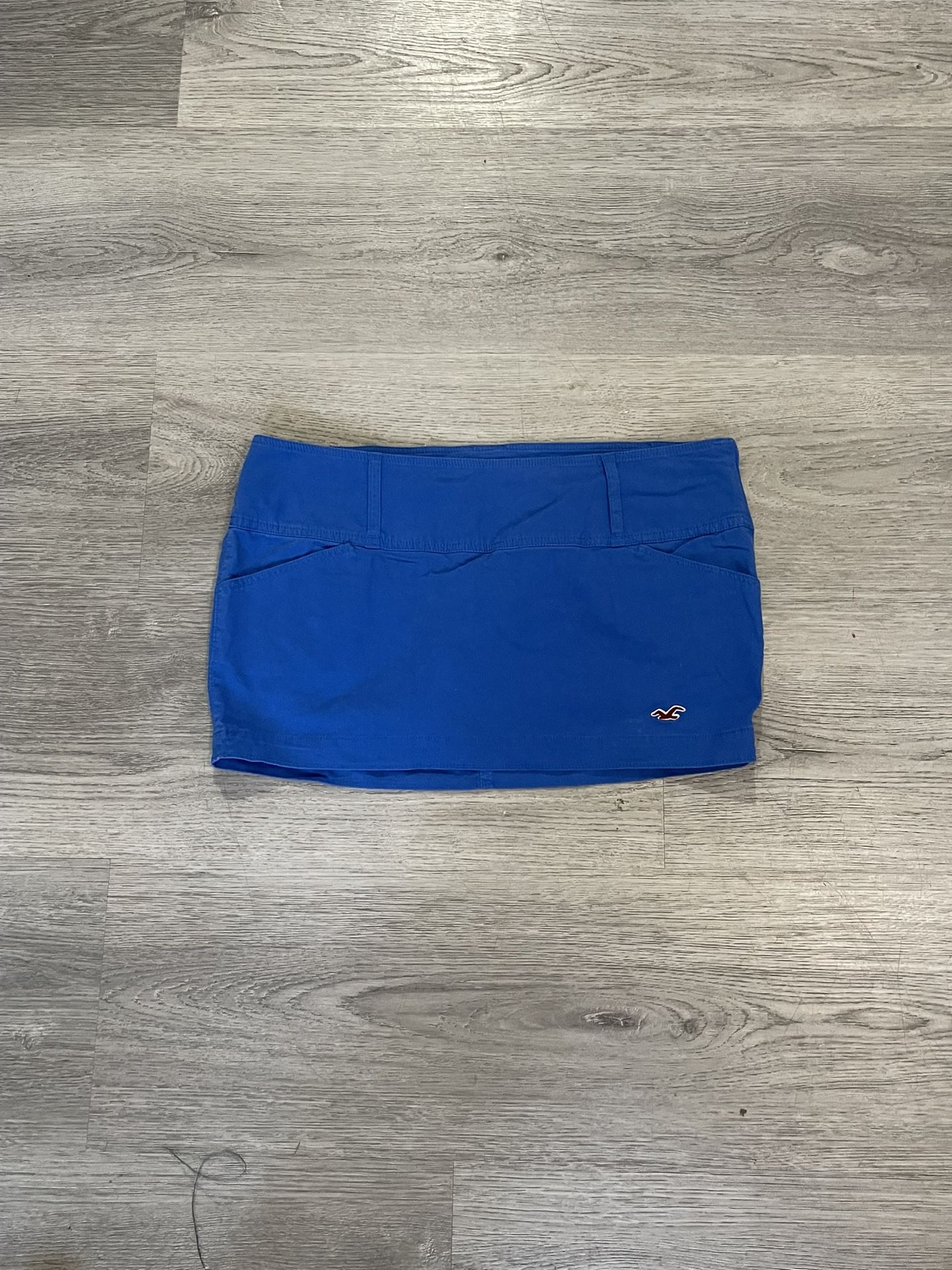 Vintage y2k women's hollister beach blue skirt