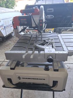 Diamond back tile saw