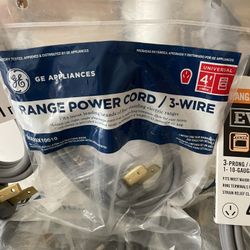 50 Amp Three Prong Range Cord New 