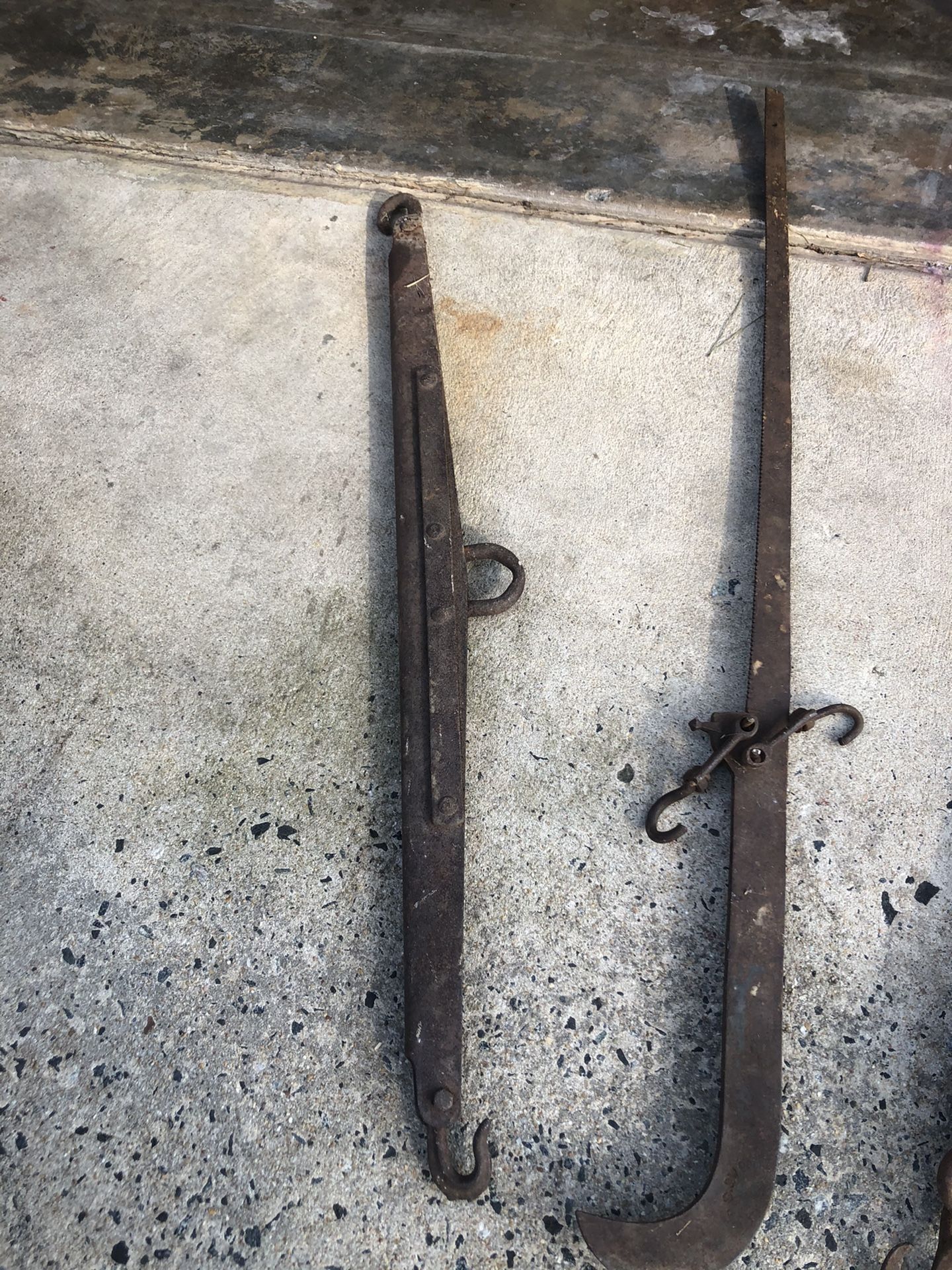 Vintage wood and metal Horse Harnesses