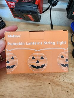 Pumpkin string lights