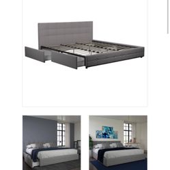 King Size Bed Frame And Mattress 