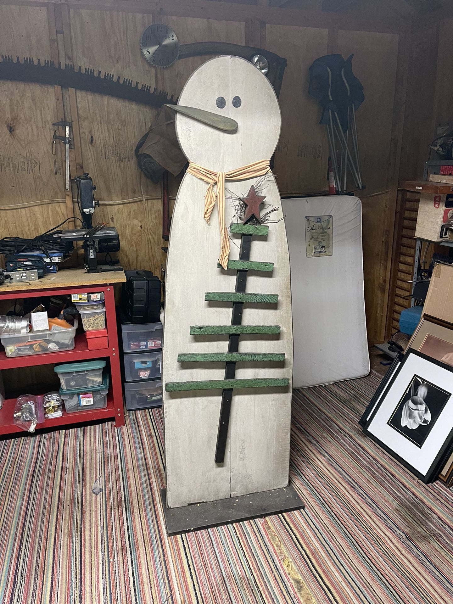 Wooden Snowman