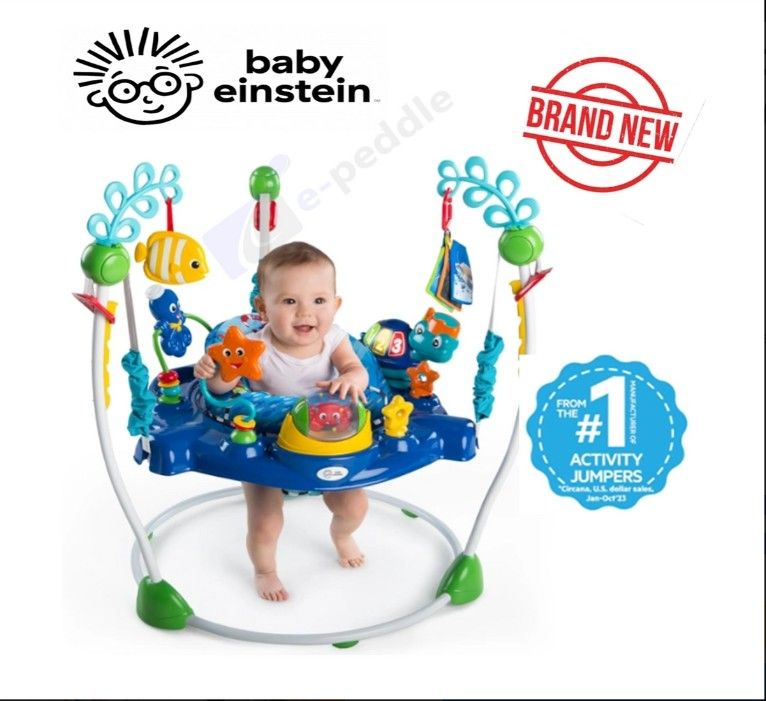 Baby Einstein Neptune's Ocean Discovery Activity Jumper, Ages 6 months +, Max weight 25 lbs., Unisex