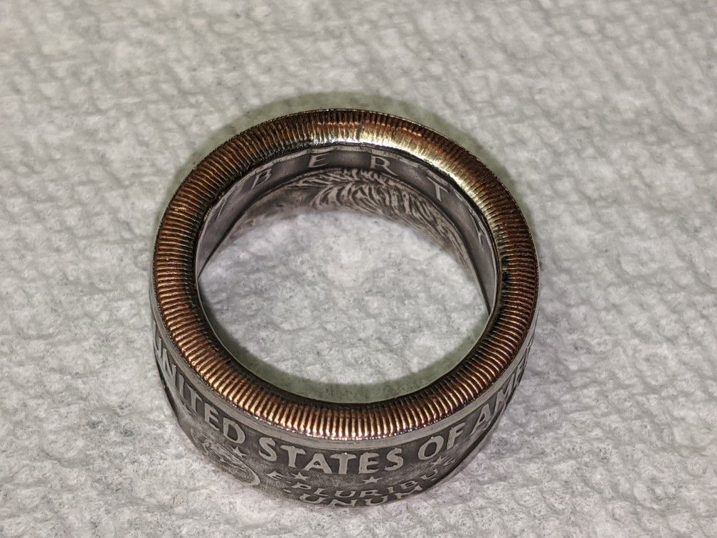 IKE one dollar coin ring