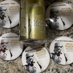 Limited Edition GoldYoda Can & 5 Buttons
