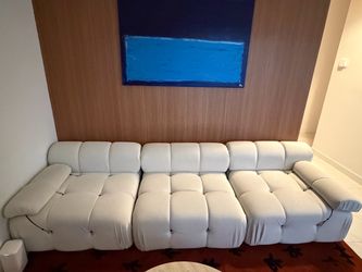 White couch sofa