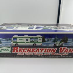 New Hess Recreation Van Dune Buggy Motorcycle Miniature Toy Set