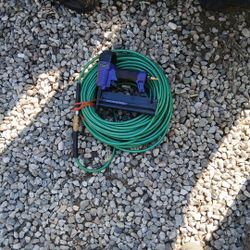 100'x 1/4" Air Hose  & Brad Nail Gun 1" 1/4 & 2" Nails