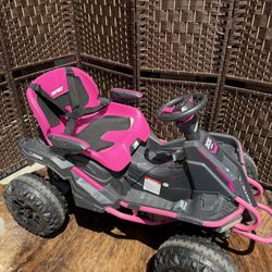 24V Ride car On Toys for Big Kids Aged 3-12 Rose 5MPH, Wide Seat, work good with charger