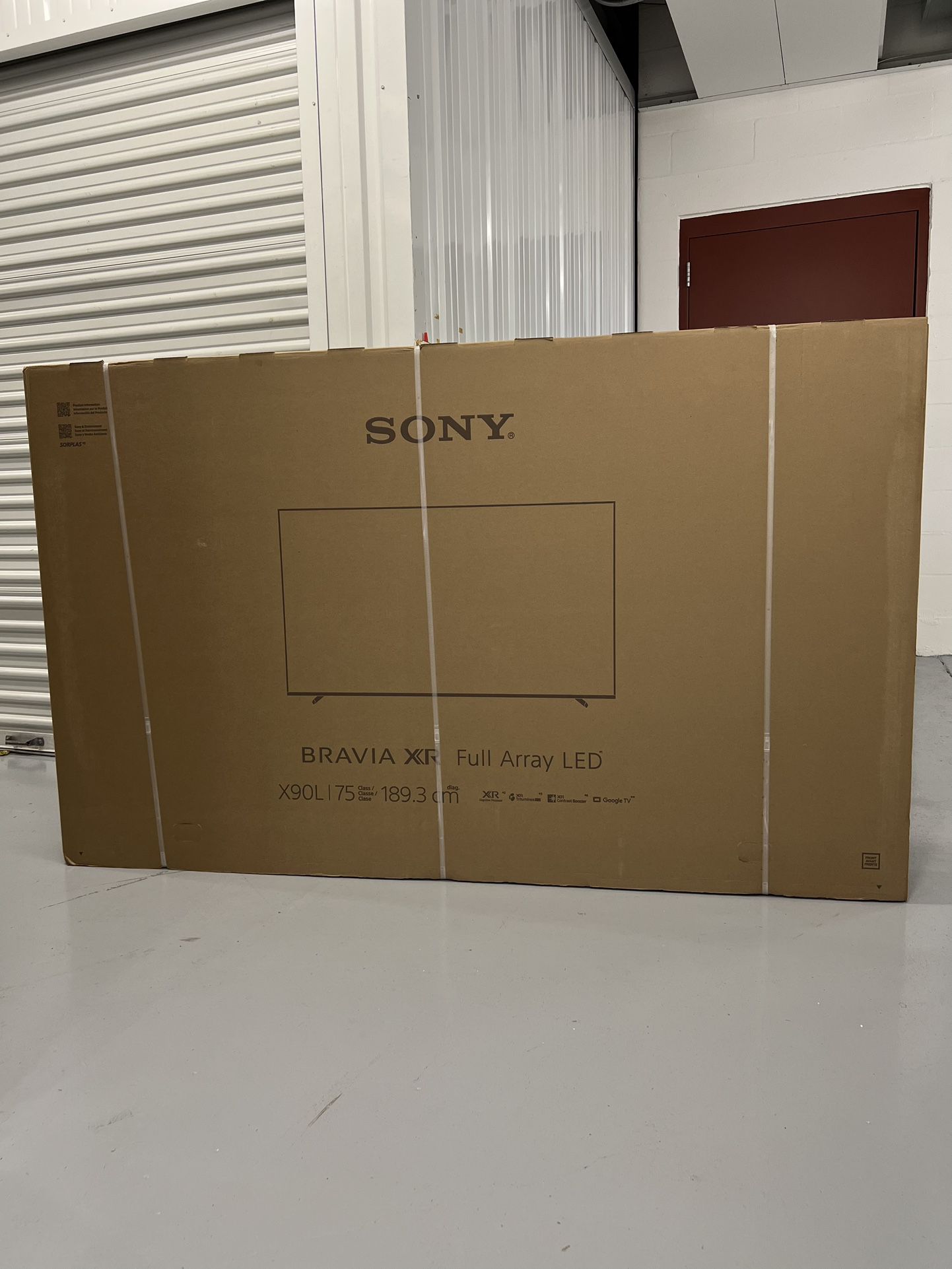  Brand new sealed in box Sony 75 Inch 4K Ultra HD TV X90L Series: BRAVIA XR Full Array LED Smart Google TV with Dolby Visio