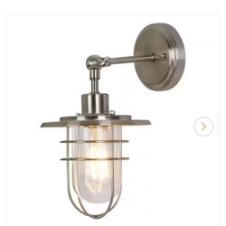 Home Decorators Collection 1-Light Brushed Nickel Wall Sconce