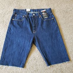 NEW Levis 501 '93 Denim Button Fly Stretch Extensible Jean Premium Shorts Sz 32