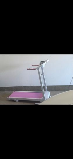 Pink treadmill