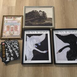 Frames and books $3 each