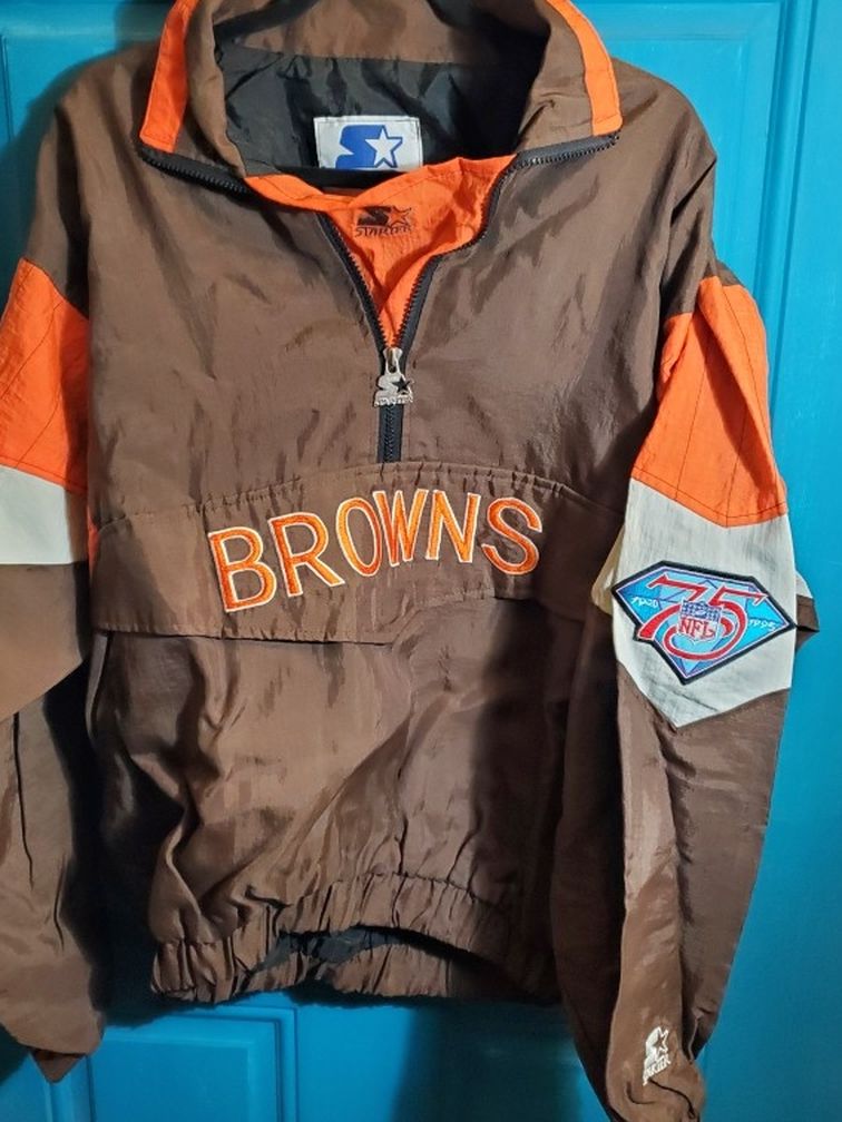 Vintage 1995 NFL Browns Windbreaker Size Large