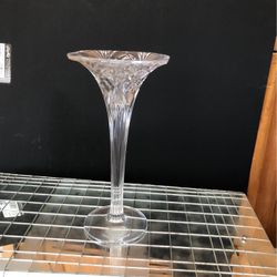 Clear Crystal Candle Holder