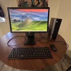  HP Elite 800G1 Desktop Computer Package - Intel Quad Core i5 3.3GHz, 16GB RAM, 240GB SSD 2TB HDD, Windows 10 Pro, 19 inch Monitor, Keyboard & Mouse