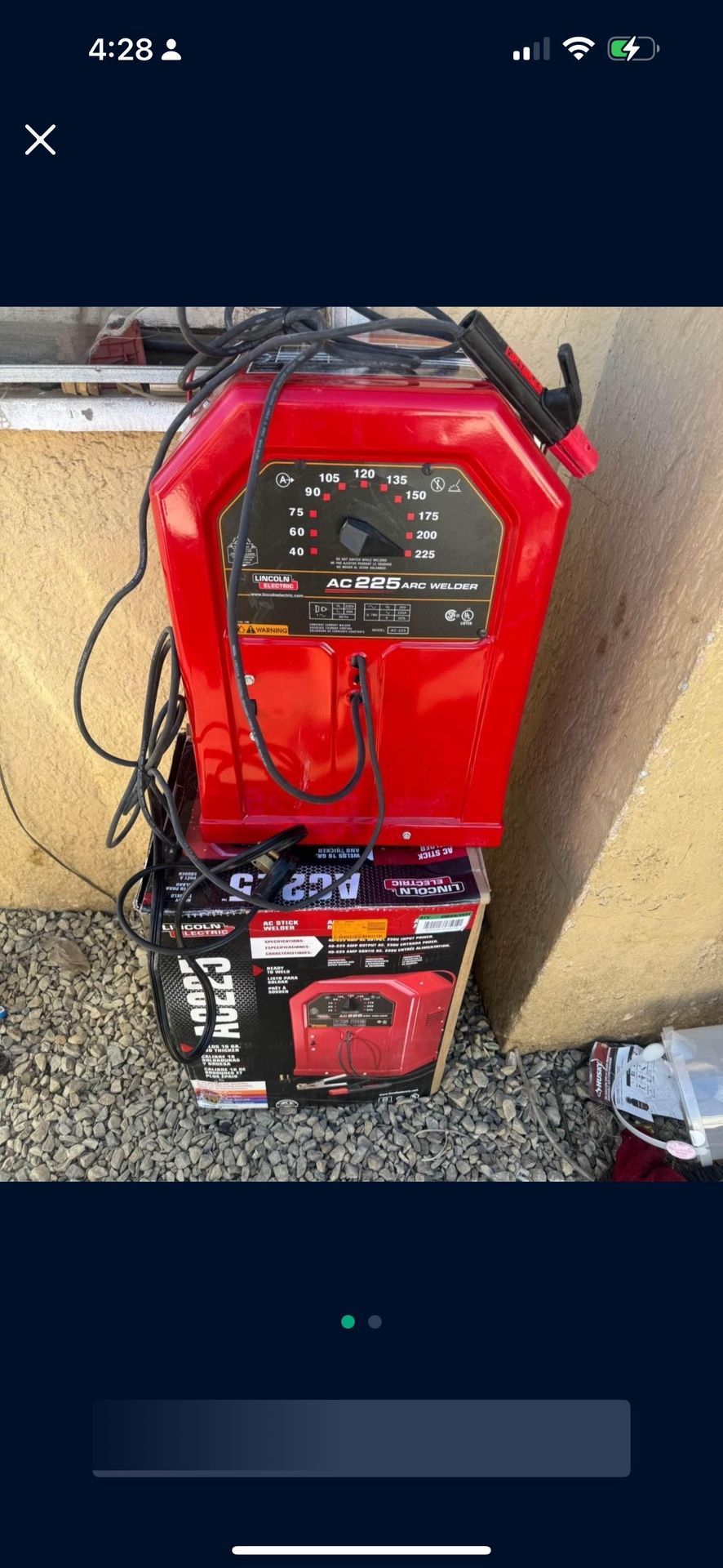 Lincoln Electric 225 Amp Arc/Stick Welder AC225S, 230V