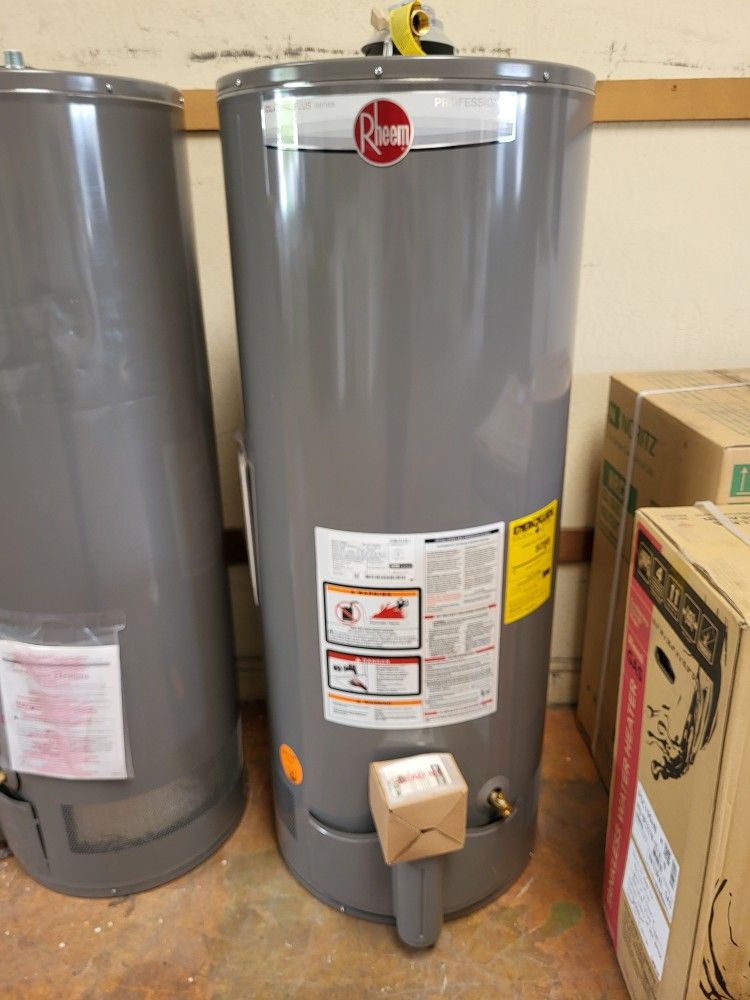 NEW Rheem Professional Classic 50 Gallon Natural Gas Water Heater
