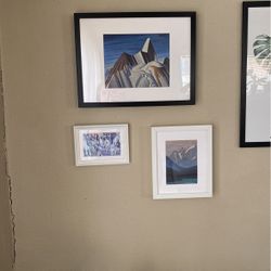 Wall Art Framed Prints Monstera Mountains Nature