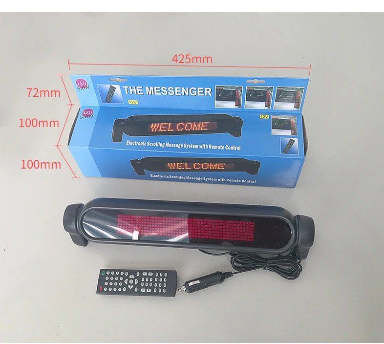 12V Car LED Display with Remote Control