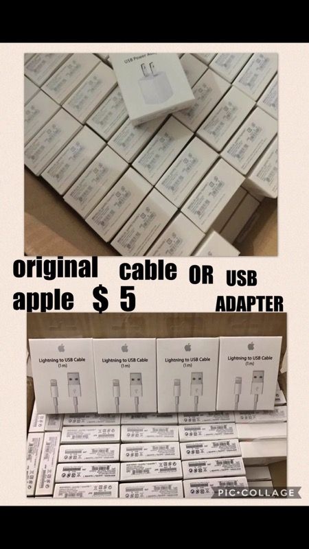 ORIGINAL APPLE USB adapter and cable