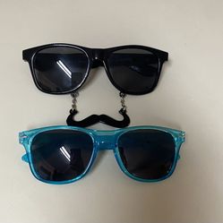 Joyful and Mustache glasses from 2014