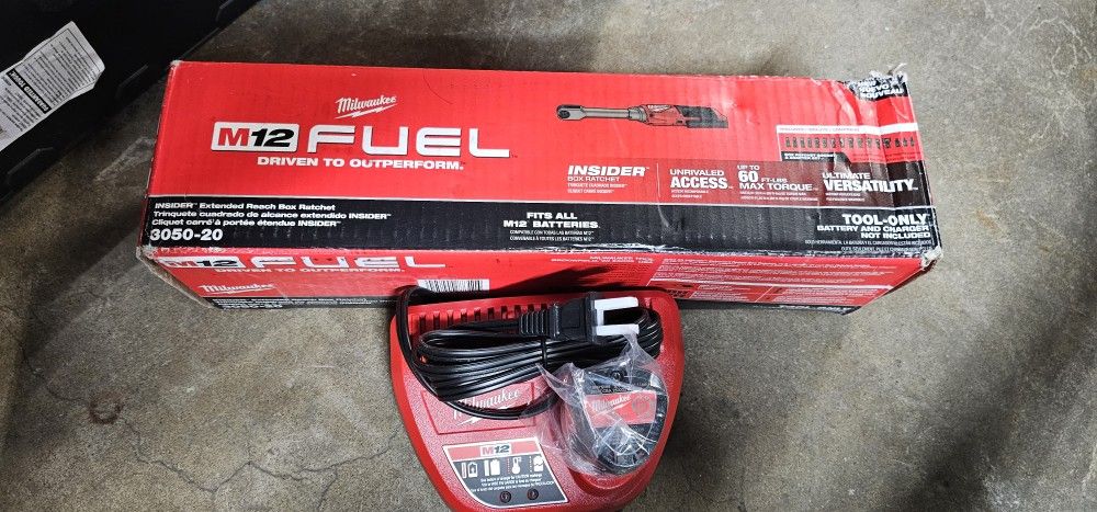 Milwaukee M12 Fuel Brushless INSIDER EXTENDED REACH BOX Ratchet