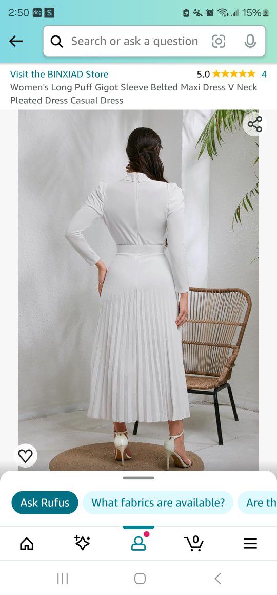 2 White Dresses Size Medium 