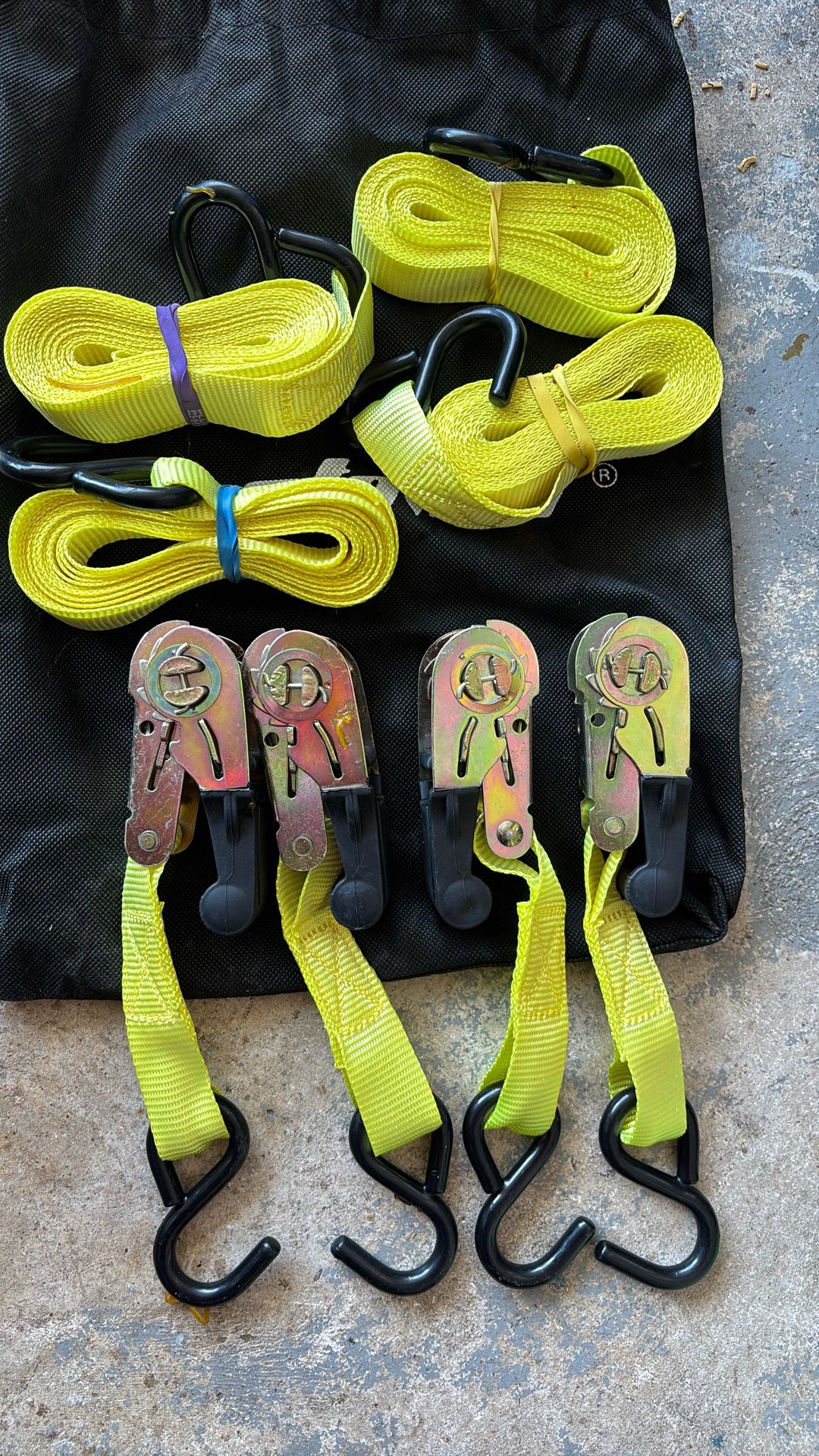 Ratchet strap Tie Down Set