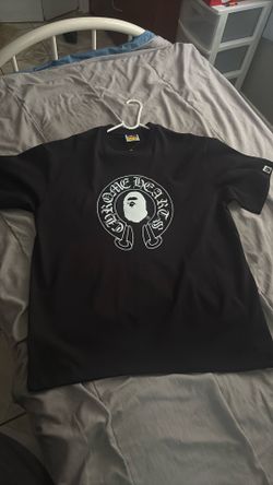 Bape x chrome hearts shirt size XL