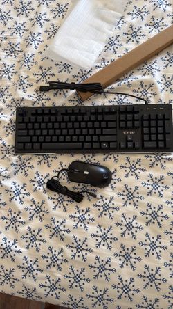 MSI wired mechanical Keyboard and Mouse Combo Open box
