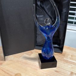 Glass Sculpture, Raised Arm