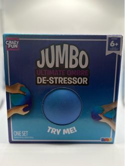 NEW Crazy Fun RMS Jumbo Ultimate De-Stressor Squishy Ball Blue Squeezey Squish