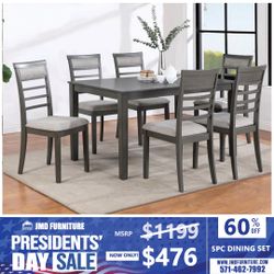 New Table With 6 Chairs Brand New 7 Pc Set 50% OFF MSRP Dining Table Chairs Table Sets Pub Sets Counter Heights All New In Stock 