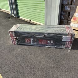 Husky 61.86 in. Matte Black Aluminum Low Profile Mid-Size Crossbed Truck Tool Box