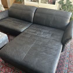 European leather Couch
