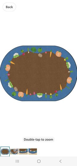 Flagship Carpets My Vegetable Garden Classroom Educational Area Rug for Kids and Teachers, Durable Quality for Schools, Preschool, Daycare, Learning C