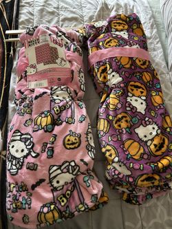 Double Pack Hello Kitty Blankets