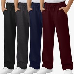 4 Pair Various Color Sweatpants Boys Size 13-14 Yrs.