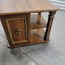 Vintage wooden end table