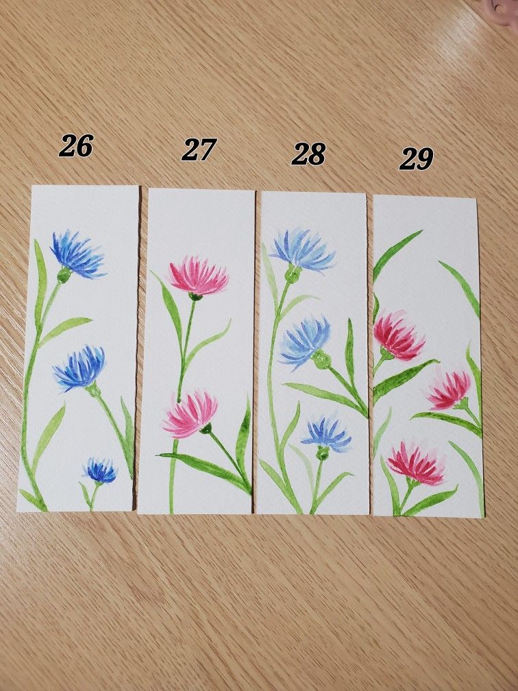 Watercolor Bookmarks 