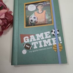 Green Sports Memory Book. Sports Photo Album Memories Baseball, Soccer, Football