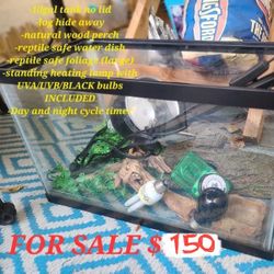 10 gallon reptile cage No Lid 