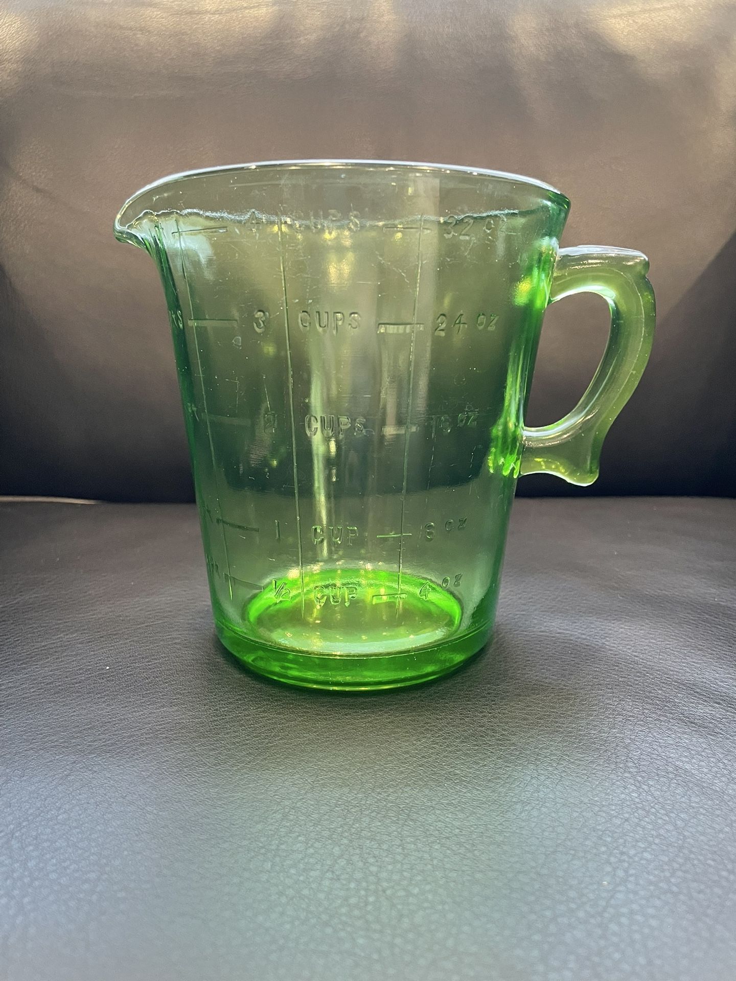 Uranium Glass Pitcher
