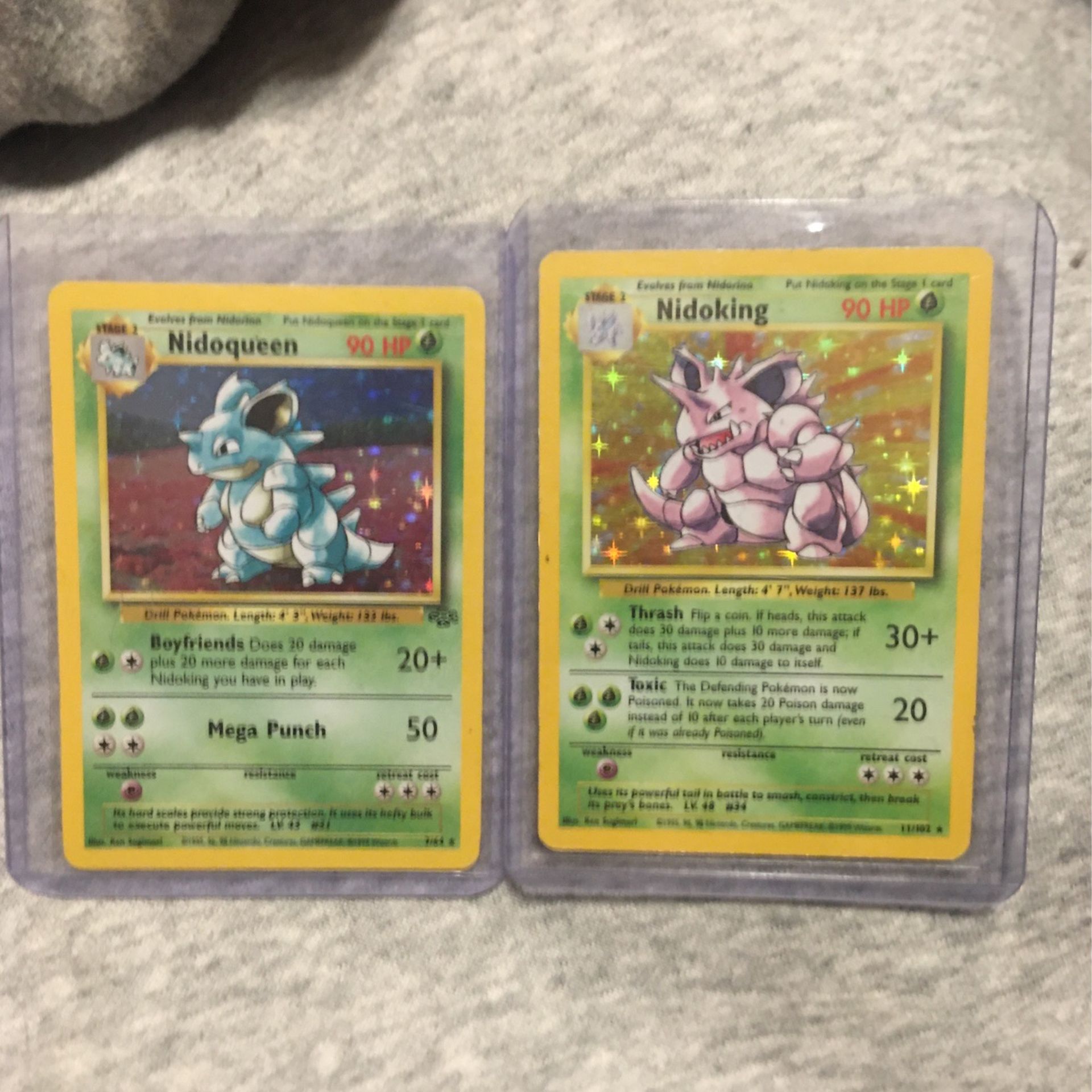 Base Set Holo Nidoking And Nidoqueen