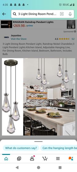 Raindrop Pendant Lights